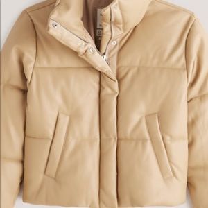 Abercrombie Mini vegan leather puffer